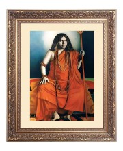 Sri Pranabananda JI Big Photo Frame - 18x22 Inches for Home & Office Decoration
