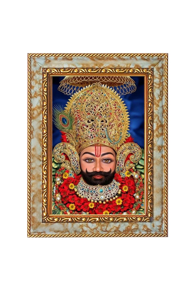 Shree Khatu Shyam Ji Digital Print Photo 10.7x12.7 inches (I6091) - Vibrant Religious Wall Art for Home or Office Decor.