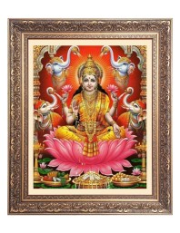 Mata Lakshmi (Laxmi) Big Photo Frame - 24x28 Inches for Home & Office Decoration