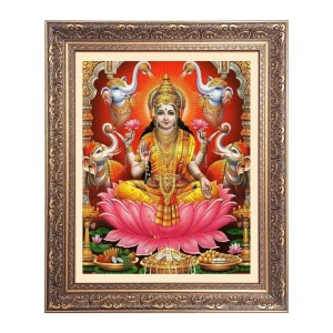 Mata Lakshmi (Laxmi) Big Photo Frame - 24x28 Inches for Home & Office Decoration Mata Lakshmi (Laxmi) Big Photo Frame - 24x28 Inches for Home & Office Decoration