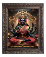 Maha Lakshmi (Laxmi) Big Photo Frame - 16x20 Inches for Home & Office Decoration