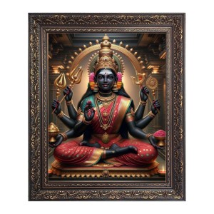 Maha Lakshmi (Laxmi) Big Photo Frame - 18x22 Inches for Home & Office Decoration