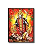 Maa Kaali Laminated Photo - 13x15 Inches, Divine Blessings for Home & Office and Temple Decoration
