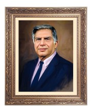 Sri Ratan Tata Big Photo Frame - 16x20 Inches for Home & Office Decoration