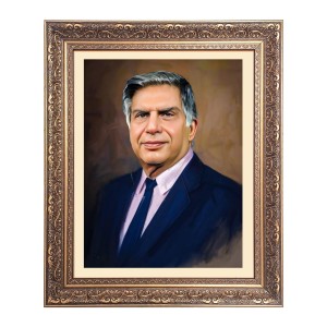 Sri Ratan Tata Big Photo Frame - 16x20 Inches for Home & Office Decoration