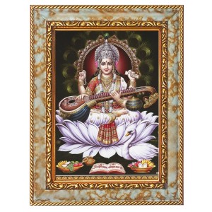 Maa Saraswati Digital Print Photo 6.7x8.7 inches (I6055) - Vibrant Religious Wall Art for Home or Office Decor. Maa Saraswati Digital Print Photo 6.7x8.7 inches (I6055) - Vibrant Religious Wall Art for Home or Office Decor.