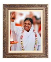 Mata Amritanandamayi Big Photo Frame - 24x28 Inches for Home & Office Decoration