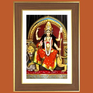 Aadi Shakti Photo Frame - 10x14 Inches, Brown Wooden Frame for Home, Office & Temple Decoration Aadi Shakti Photo Frame - 10x14 Inches, Brown Wooden Frame for Home, Office & Temple Decoration