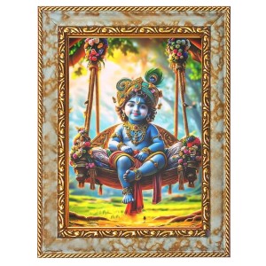 Little Krishna Digital Print Photo 10.7x12.7 inches (I6110) - Vibrant Religious Wall Art for Home or Office Decor. Little Krishna Digital Print Photo 10.7x12.7 inches (I6110) - Vibrant Religious Wall Art for Home or Office Decor.