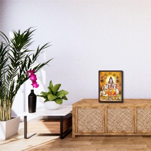 Shiva Family Laminated Photo - 5x7 Inches, Divine Blessings for Home & Office and Temple Decoration Shiva Family Laminated Photo - 5x7 Inches, Divine Blessings for Home & Office and Temple Decoration