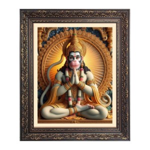 Sri hanuman Big Photo Frame - 16x20 Inches for Home & Office Decoration Sri hanuman Big Photo Frame - 16x20 Inches for Home & Office Decoration