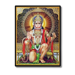 Sri Hanuman Laminated Photo (9x11 Inches) Divine Blessings for Home & Office and Temple Decoration Sri Hanuman Laminated Photo (9x11 Inches) Divine Blessings for Home & Office and Temple Decoration