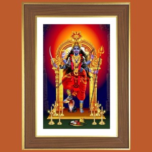 Bhadrakali Photo Frame - 12x16 Inches, Brown Wooden Frame for Home, Office & Temple Decoration Bhadrakali Photo Frame - 12x16 Inches, Brown Wooden Frame for Home, Office & Temple Decoration