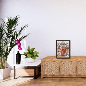 Ram Darbar Laminated Photo - 5x7 Inches, Divine Blessings for Home & Office and Temple Decoration Ram Darbar Laminated Photo - 5x7 Inches, Divine Blessings for Home & Office and Temple Decoration