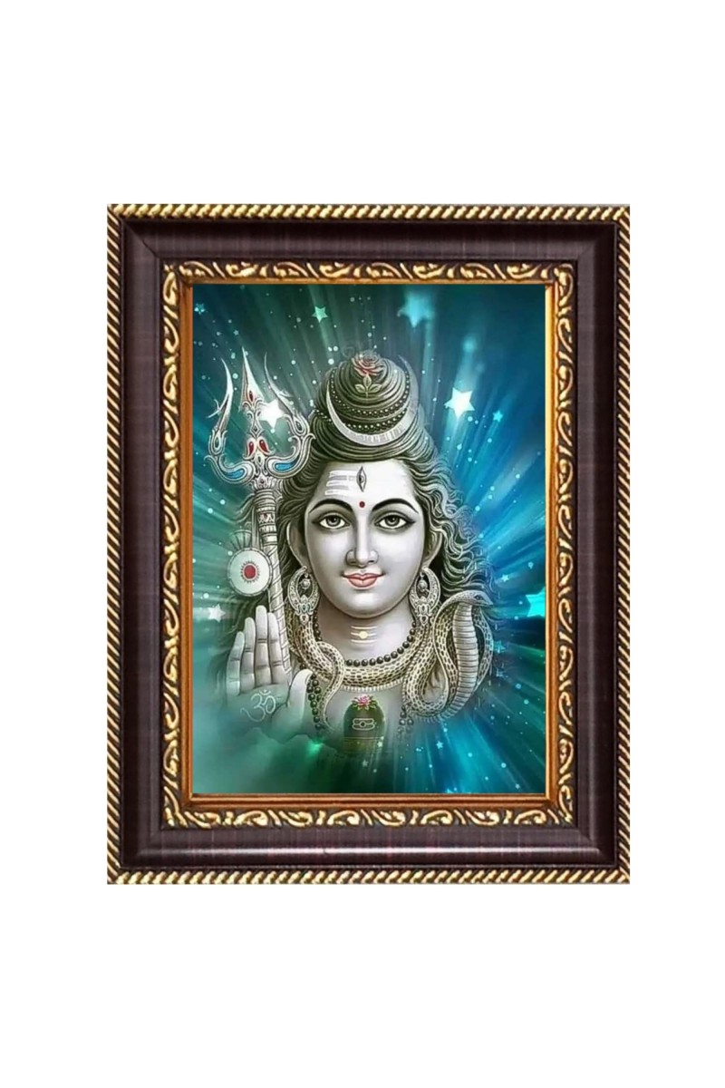 Bholenath shiv ji Digital Print Photo 6.7x8.7 inches - Vibrant Religious Wall Art for Home or Office Decor.