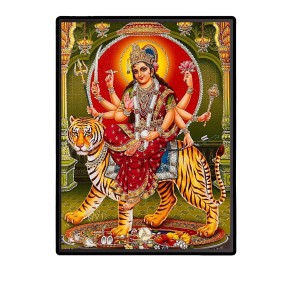Maa Durga Laminated Photo (9x11 Inches) Divine Blessings for Home & Office and Temple Decoration Maa Durga Laminated Photo (9x11 Inches) Divine Blessings for Home & Office and Temple Decoration