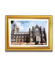 Arthunkal Basilica Church Photo Frame, Beautiful Elegant Framed Wall Art of Iconic Cathedral