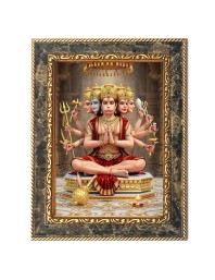 Lord Hanuman Digital Print Photo 10.7x12.7 inches (I6033) - Vibrant Religious Wall Art for Home or Office Decor.