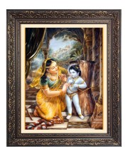 baby Krishna with Maa yoshoda Big Photo Frame - 16x20 Inches for Home & Office Decoration baby Krishna with Maa yoshoda Big Photo Frame - 16x20 Inches for Home & Office Decoration