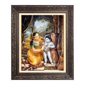 baby Krishna with Maa yoshoda Big Photo Frame - 16x20 Inches for Home & Office Decoration baby Krishna with Maa yoshoda Big Photo Frame - 16x20 Inches for Home & Office Decoration