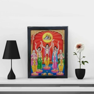 Hitech Sri Chaitanya Mahaprabhu 3D Laminated Religious Photo Frame - Perfect Décor for Walls, Tables, and Sacred Spaces. Ideal for Gifting, Puja, and Elevating Living Room Ambiance Hitech Sri Chaitanya Mahaprabhu 3D Laminated Religious Photo Frame - Perfect Décor for Walls, Tables, and Sacred Spaces. Ideal for Gifting, Puja, and Elevating Living Room Ambiance