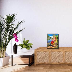 Shani Dev Laminated Photo - 13x15 Inches, Divine Blessings for Home & Office and Temple Decoration Shani Dev Laminated Photo - 13x15 Inches, Divine Blessings for Home & Office and Temple Decoration