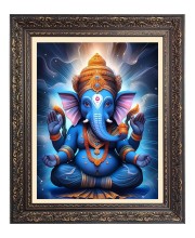 Sri Ganesh Big Photo Frame - 16x20 Inches for Home & Office Decoration