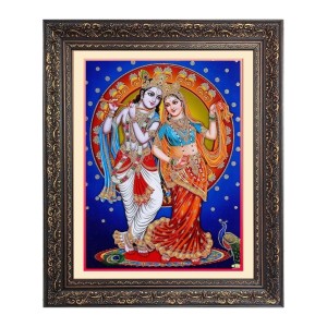 Sri Radha and Sri Krishna Big Photo Frame - 22x26 Inches for Home & Office Decoration Sri Radha and Sri Krishna Big Photo Frame - 22x26 Inches for Home & Office Decoration