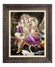 Sri Krishna and Sri Radha Big Photo Frame - 16x20 Inches for Home & Office Decoration Sri Krishna and Sri Radha Big Photo Frame - 16x20 Inches for Home & Office Decoration