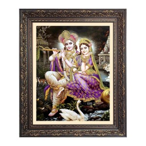 Sri Krishna and Sri Radha Big Photo Frame - 16x20 Inches for Home & Office Decoration Sri Krishna and Sri Radha Big Photo Frame - 16x20 Inches for Home & Office Decoration