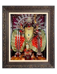 Dakshineswar Kali Big Photo Frame - 16x20 Inches for Home & Office Decoration