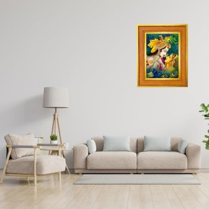 Radha Krishna Photo Frame 12x16 Inches-Brown Wooden Frame For Home, Office & Temple Decoration And Gifting (F6435) Radha Krishna Photo Frame 12x16 Inches-Brown Wooden Frame For Home, Office & Temple Decoration And Gifting (F6435)