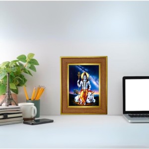 Har Har Mahadev Photo Frame 10x14 Inches-Brown Wooden Frame For Home, Office & Temple Decoration And Gifting (F6402) Har Har Mahadev Photo Frame 10x14 Inches-Brown Wooden Frame For Home, Office & Temple Decoration And Gifting (F6402)