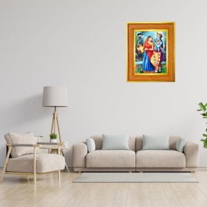 Radha And Krishna Photo Frame 16x20 Inches-Brown Wooden Frame For Home, Office & Temple Decoration And Gifting (F6438) Radha And Krishna Photo Frame 16x20 Inches-Brown Wooden Frame For Home, Office & Temple Decoration And Gifting (F6438)