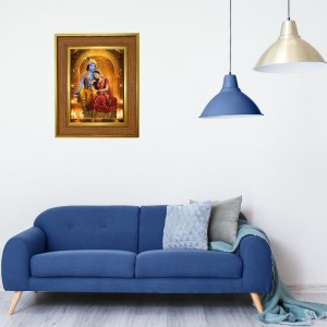 Krishna Radha Photo Frame 12x16 Inches-Brown Wooden Frame For Home, Office & Temple Decoration And Gifting (F6390) Krishna Radha Photo Frame 12x16 Inches-Brown Wooden Frame For Home, Office & Temple Decoration And Gifting (F6390)