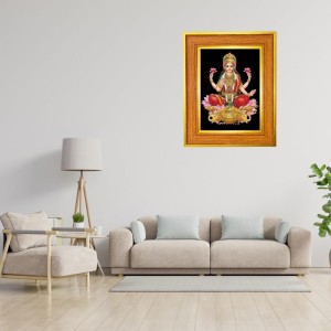 God Maa Lakhsmi Photo Frame 10x14 Inches-Brown Wooden Frame For Home, Office & Temple Decoration And Gifting (F6461) God Maa Lakhsmi Photo Frame 10x14 Inches-Brown Wooden Frame For Home, Office & Temple Decoration And Gifting (F6461)