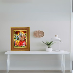 Lord Vishnu & Lakshmi Photo Frame 10x14 Inches-Brown Wooden Frame For Home, Office & Temple Decoration And Gifting (F6252) Lord Vishnu & Lakshmi Photo Frame 10x14 Inches-Brown Wooden Frame For Home, Office & Temple Decoration And Gifting (F6252)