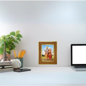Lakshmi Narayana Photo Frame 10x14 Inches-Brown Wooden Frame For Home, Office & Temple Decoration And Gifting (F6396) Lakshmi Narayana Photo Frame 10x14 Inches-Brown Wooden Frame For Home, Office & Temple Decoration And Gifting (F6396)