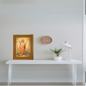 Sri Chaitanyaa Mahaprabhu Photo Frame 10x14 Inches-Brown Wooden Frame For Home, Office & Temple Decoration And Gifting (F6292) Sri Chaitanyaa Mahaprabhu Photo Frame 10x14 Inches-Brown Wooden Frame For Home, Office & Temple Decoration And Gifting (F6292)