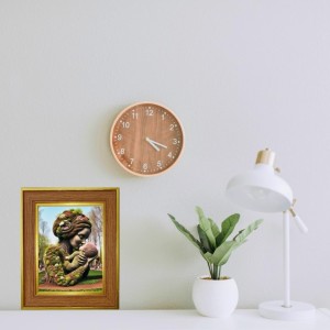 Mother Nature Photo Frame 10x14 Inches-Brown Wooden Frame For Home, Office & Temple Decoration And Gifting (F6420)