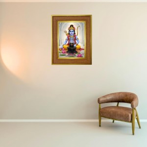 Young Krishna With Shiv Ji Photo Frame 10x14 Inches-Brown Wooden Frame For Home, Office & Temple Decoration And Gifting (F6231) Young Krishna With Shiv Ji Photo Frame 10x14 Inches-Brown Wooden Frame For Home, Office & Temple Decoration And Gifting (F6231)