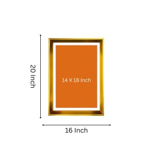 Jai Shree Krishna Golden Photo Frame - 16x20 Inches | Elegant Wooden Frame For Home, Office & Temple Decoration | Spiritual Wall & Table Decor And Gift Item (F9813) Jai Shree Krishna Golden Photo Frame - 16x20 Inches | Elegant Wooden Frame For Home, Office & Temple Decoration | Spiritual Wall & Table Decor And Gift Item (F9813)
