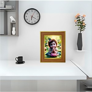 Bal Gopal Photo Frame 10x14 Inches-Brown Wooden Frame For Home, Office & Temple Decoration And Gifting (F6394) Bal Gopal Photo Frame 10x14 Inches-Brown Wooden Frame For Home, Office & Temple Decoration And Gifting (F6394)