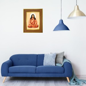 Paramhansa Yogananda Photo Frame 10x14 Inches-Brown Wooden Frame For Home, Office & Temple Decoration And Gifting (F6389) Paramhansa Yogananda Photo Frame 10x14 Inches-Brown Wooden Frame For Home, Office & Temple Decoration And Gifting (F6389)