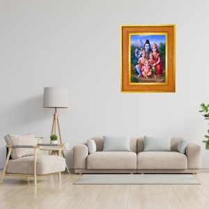 Lord Shiva, Goddess Parvati, And Their Children, Lord Ganesha And Lord Kartikeya Murugan Photo Frame 10x14 Inches-Brown Wooden Frame For Home, Office & Temple Decoration And Gifting (F6432) Lord Shiva, Goddess Parvati, And Their Children, Lord Ganesha And Lord Kartikeya Murugan Photo Frame 10x14 Inches-Brown Wooden Frame For Home, Office & Temple Decoration And Gifting (F6432)