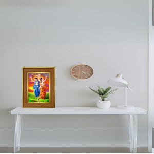 Shri Ahri Chaitannya Photo Frame 10x14 Inches-Brown Wooden Frame For Home, Office & Temple Decoration And Gifting (F6279) Shri Ahri Chaitannya Photo Frame 10x14 Inches-Brown Wooden Frame For Home, Office & Temple Decoration And Gifting (F6279)