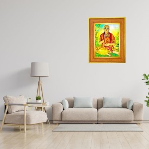 Lord Sri Chaitanya Mahaprabhu Photo Frame 10x14 Inches-Brown Wooden Frame For Home, Office & Temple Decoration And Gifting (F6459) Lord Sri Chaitanya Mahaprabhu Photo Frame 10x14 Inches-Brown Wooden Frame For Home, Office & Temple Decoration And Gifting (F6459)