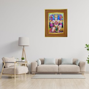 Lord Hanuman Photo Frame 10x14 Inches-Brown Wooden Frame For Home, Office & Temple Decoration And Gifting (F6360) Lord Hanuman Photo Frame 10x14 Inches-Brown Wooden Frame For Home, Office & Temple Decoration And Gifting (F6360)