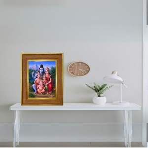 Lord Shiva Family Photo Frame 10x14 Inches-Brown Wooden Frame For Home, Office & Temple Decoration And Gifting (F6243) Lord Shiva Family Photo Frame 10x14 Inches-Brown Wooden Frame For Home, Office & Temple Decoration And Gifting (F6243)