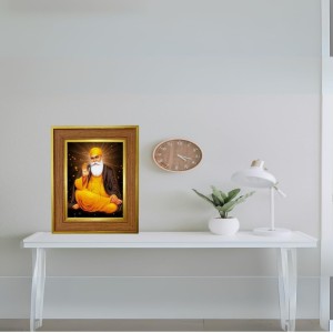 Guru Nanak Dev Ji Photo Frame 10x14 Inches-Brown Wooden Frame For Home, Office & Temple Decoration And Gifting (F6249) Guru Nanak Dev Ji Photo Frame 10x14 Inches-Brown Wooden Frame For Home, Office & Temple Decoration And Gifting (F6249)